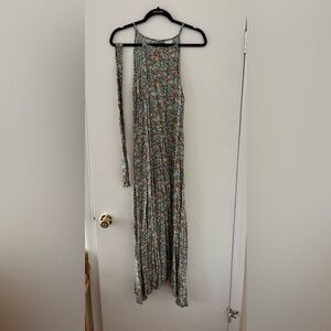 Floral Maxi Dress with Belt